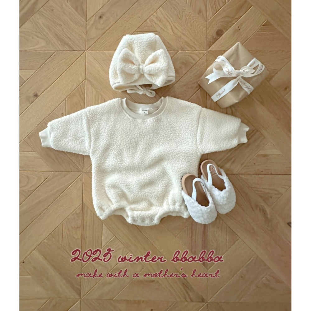 BBABBA 帽子含帽 빠빠 말랑리본보넷SET-細節圖8