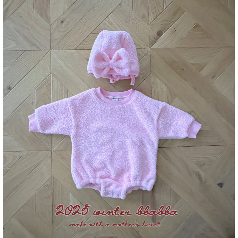 BBABBA 帽子含帽 빠빠 말랑리본보넷SET-細節圖9