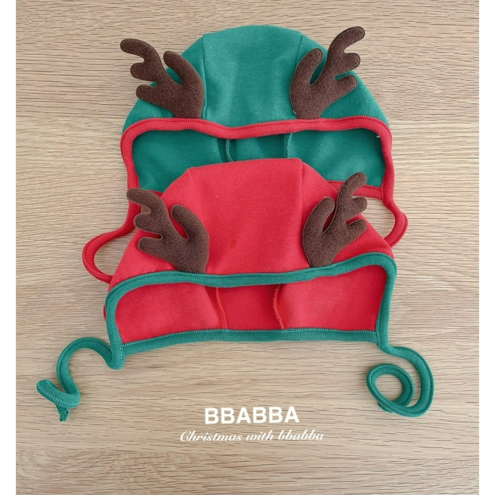 BBABBA 帽子 빠빠 사슴뿔보넷 聖誕 크리스마스-細節圖3