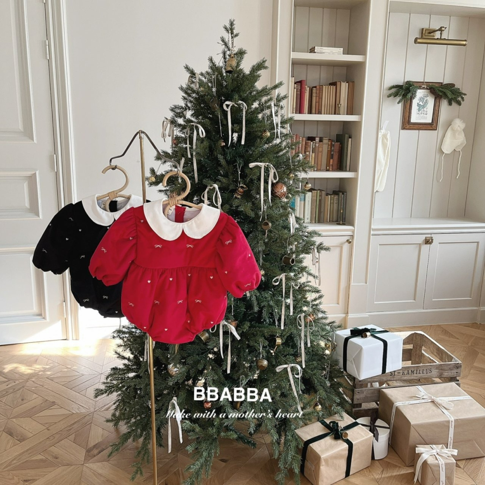 BBABBA 包屁衣 빠빠 홀리데이자수슈트 聖誕 크리스마스-細節圖3