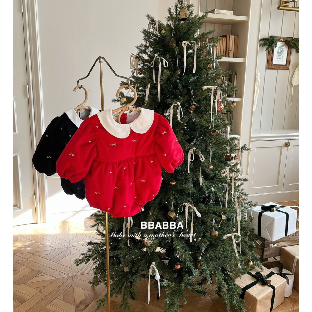 BBABBA 包屁衣 빠빠 홀리데이자수슈트 聖誕 크리스마스-細節圖4