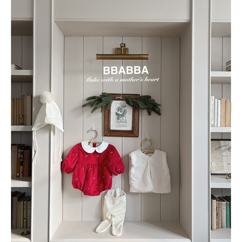 BBABBA 包屁衣 빠빠 홀리데이자수슈트 聖誕 크리스마스-細節圖5