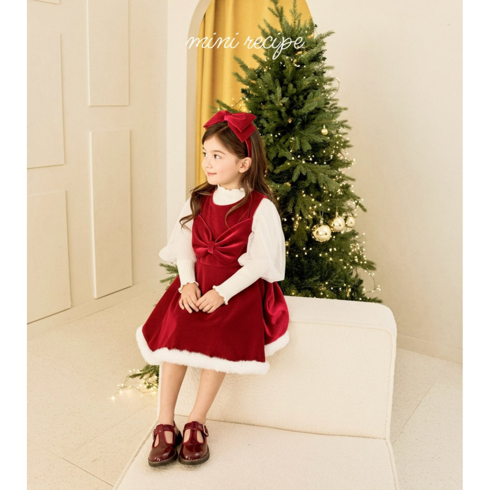 Minirecipe 上衣 미니레시피 25메리샤골지티 聖誕 크리스마스-細節圖3