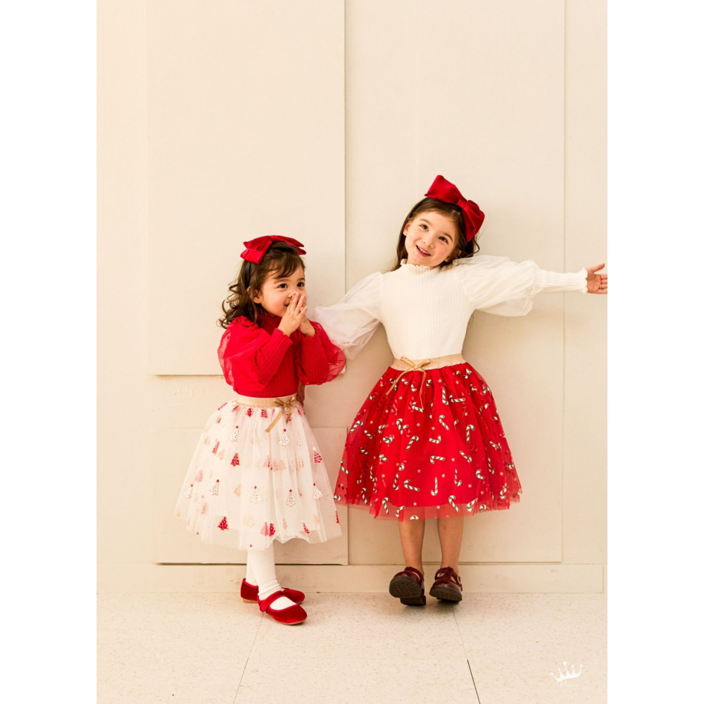 Minirecipe 裙子 미니레시피 25트리샤스커트 聖誕 크리스마스-細節圖2