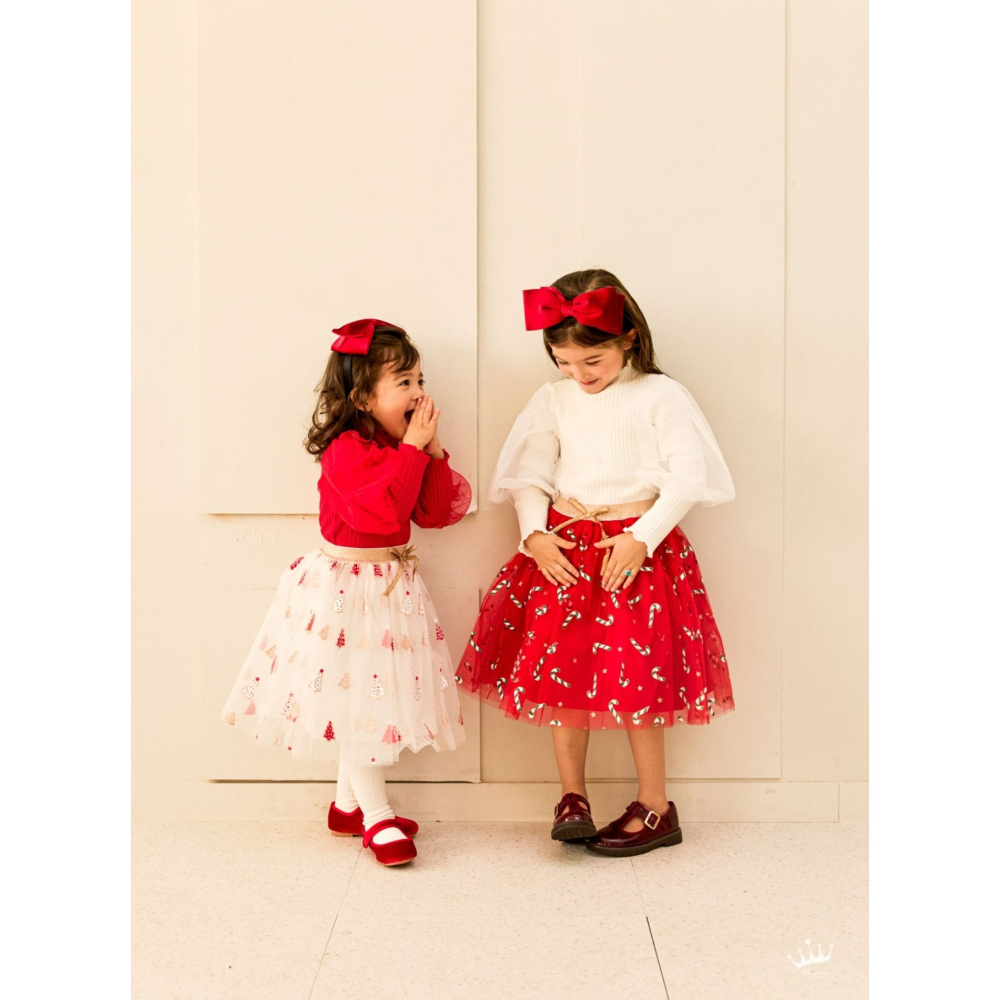 Minirecipe 裙子 미니레시피 25트리샤스커트 聖誕 크리스마스-細節圖3