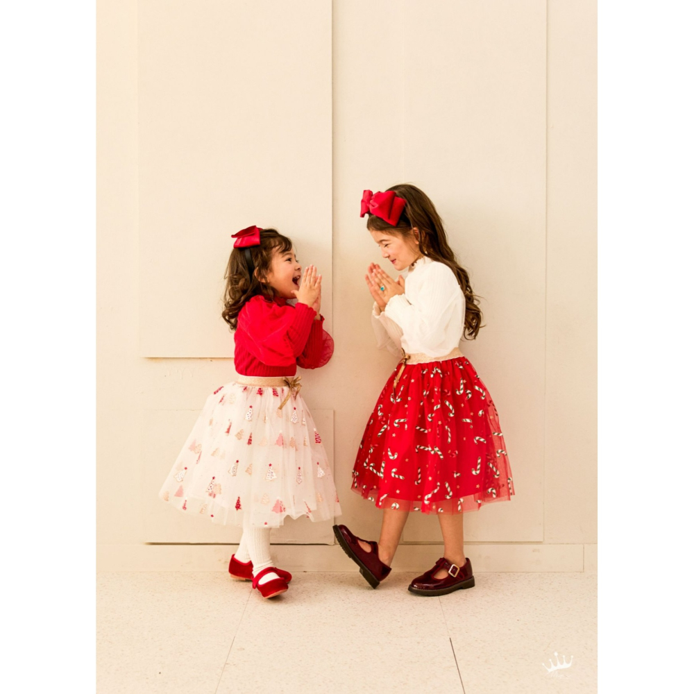 Minirecipe 裙子 미니레시피 25트리샤스커트 聖誕 크리스마스-細節圖4