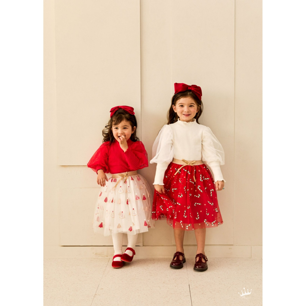 Minirecipe 裙子 미니레시피 25트리샤스커트 聖誕 크리스마스-細節圖6