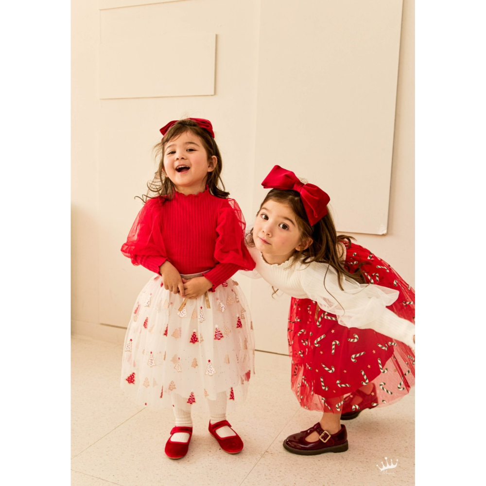 Minirecipe 裙子 미니레시피 25트리샤스커트 聖誕 크리스마스-細節圖7