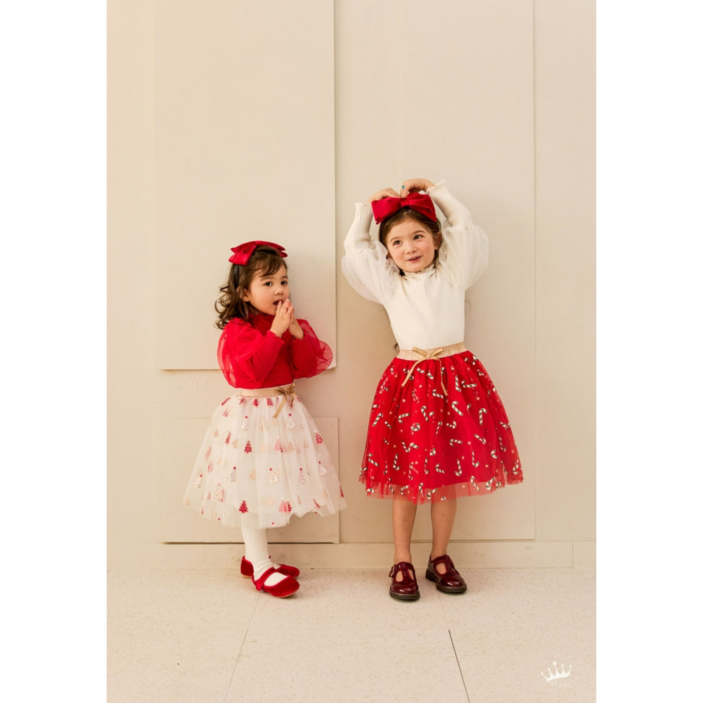 Minirecipe 裙子 미니레시피 25트리샤스커트 聖誕 크리스마스-細節圖8