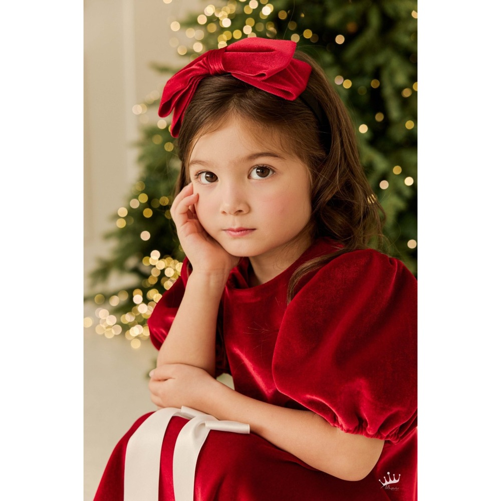 Minirecipe 洋裝 미니레시피 미미레드벨벳원피스 聖誕 크리스마스-細節圖7