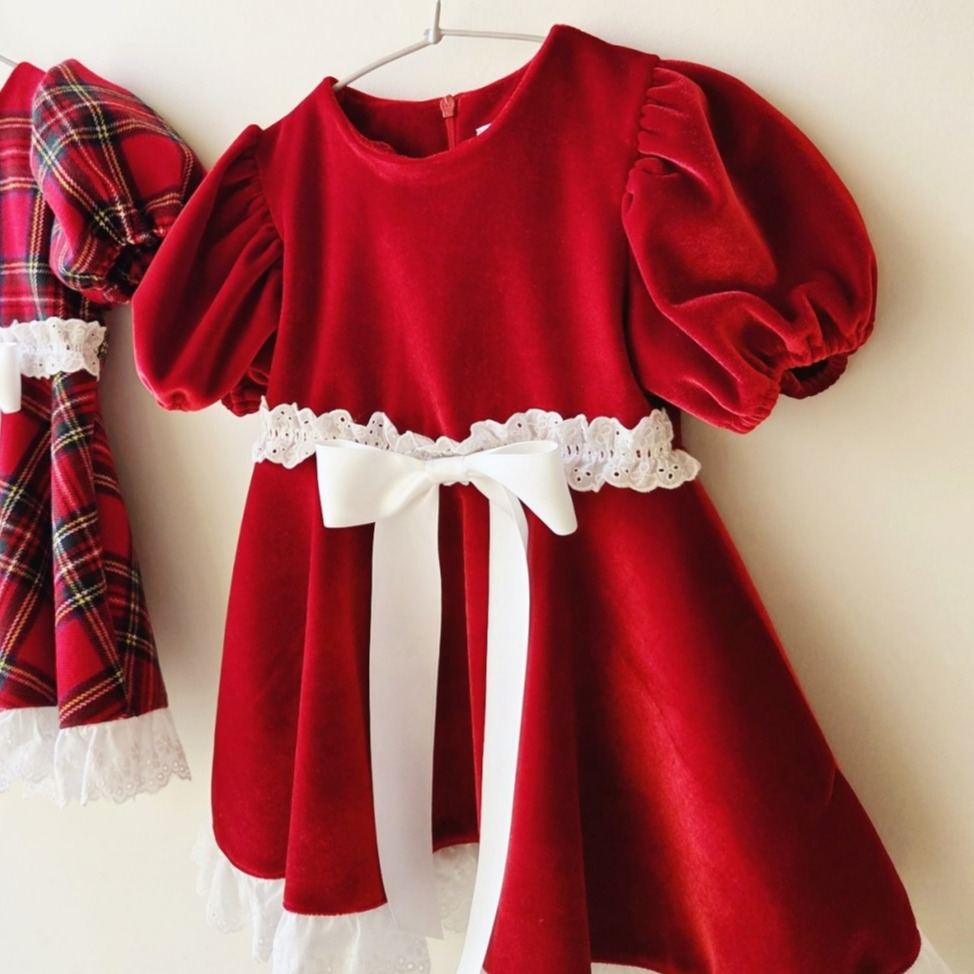 Minirecipe 洋裝 미니레시피 미미레드벨벳원피스 聖誕 크리스마스-規格圖11