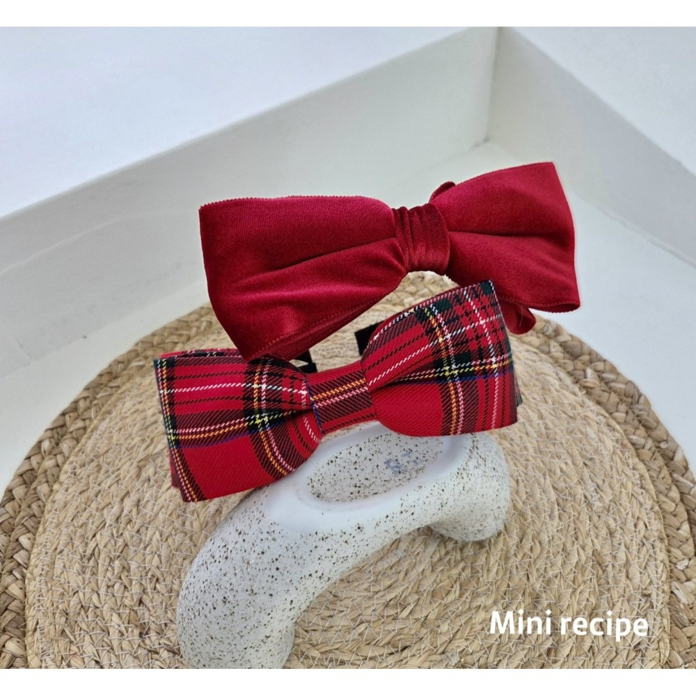 Minirecipe 髮箍 미니레시피 미미헤어밴드 聖誕/크리스마스-細節圖2