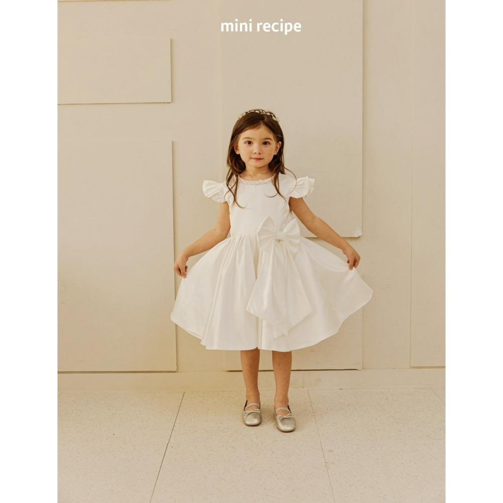 Minirecipe 洋裝 미니레시피 진주새틴드레스 聖誕 크리스마스-細節圖3