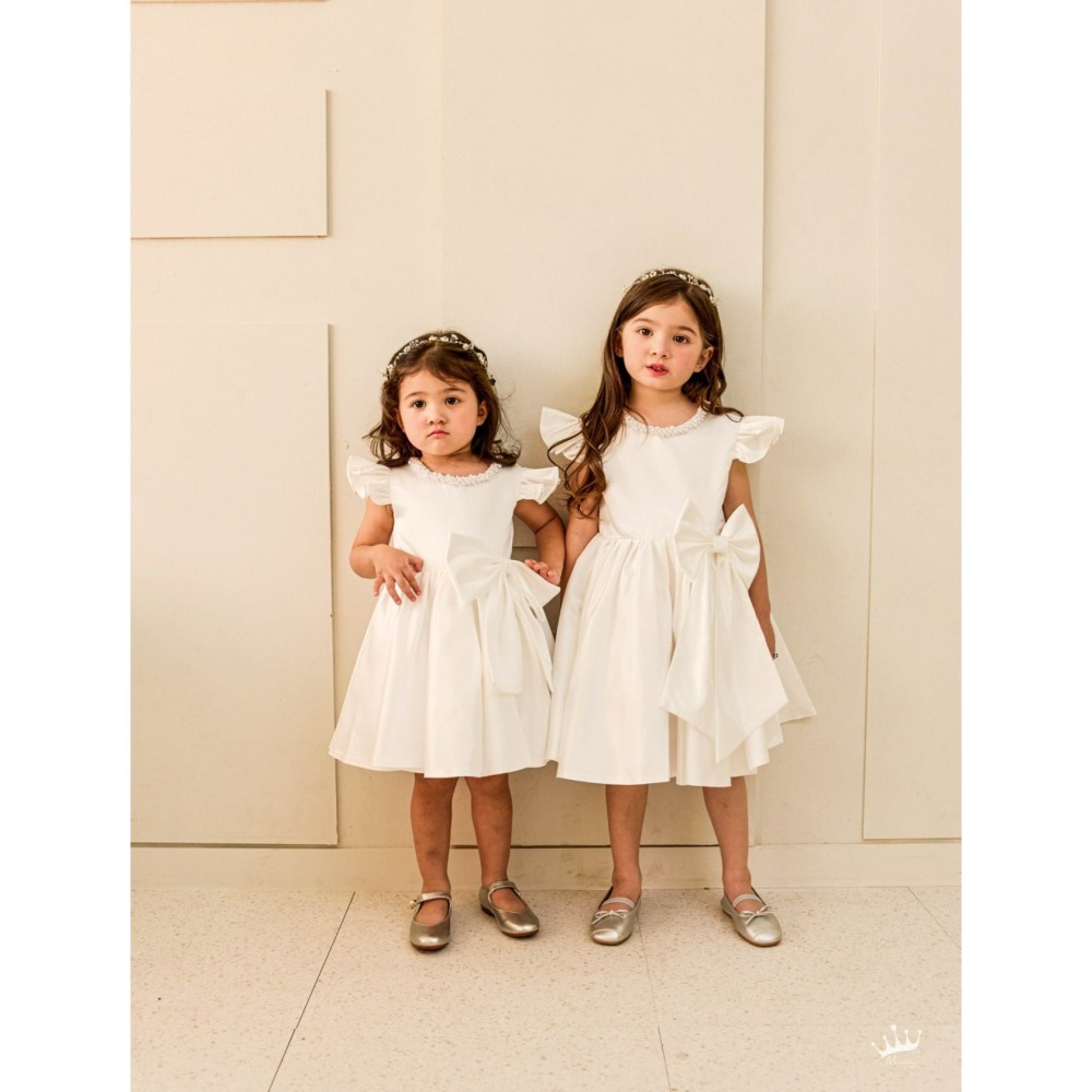 Minirecipe 洋裝 미니레시피 진주새틴드레스 聖誕 크리스마스-細節圖4