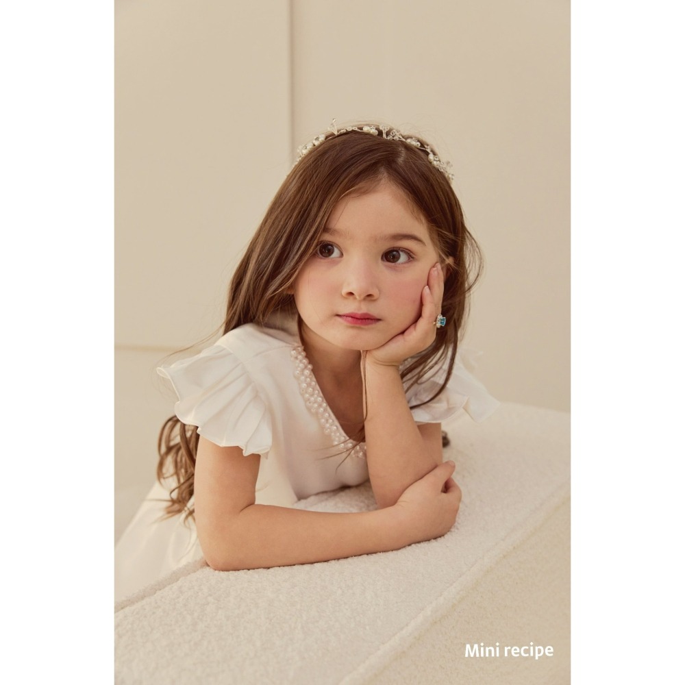 Minirecipe 洋裝 미니레시피 진주새틴드레스 聖誕 크리스마스-細節圖5