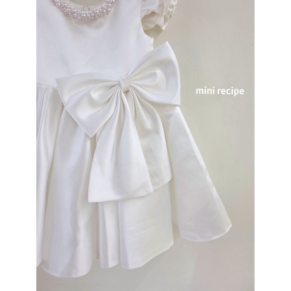 Minirecipe 洋裝 미니레시피 진주새틴드레스 聖誕 크리스마스-細節圖9