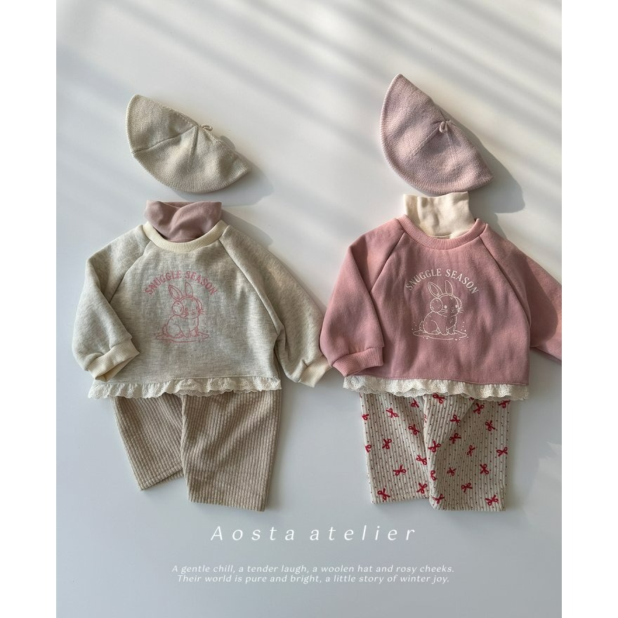 Aosta 上衣 아오스타 비비래빗맨투맨-細節圖4