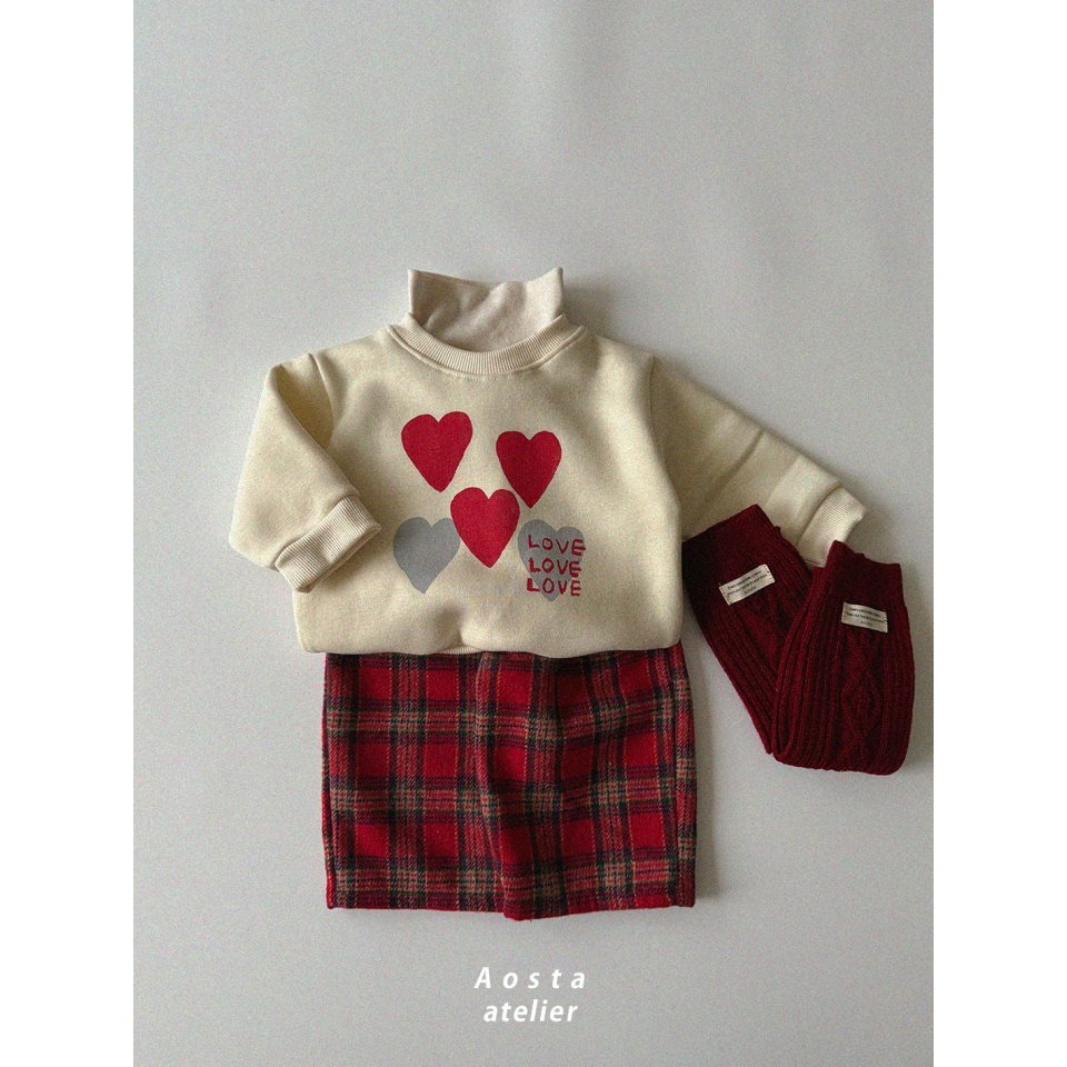 Aosta 上衣 아오스타 하트맨투맨-細節圖4