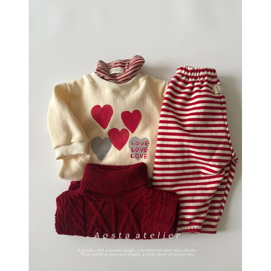 Aosta 上衣 아오스타 하트맨투맨-細節圖6