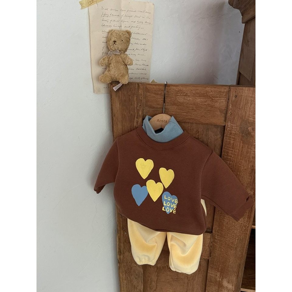 Aosta 上衣 아오스타 하트맨투맨-細節圖8