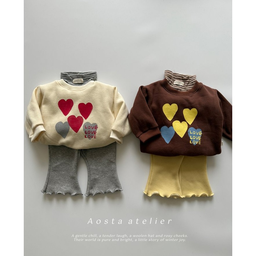 Aosta 上衣 아오스타 하트맨투맨-細節圖10