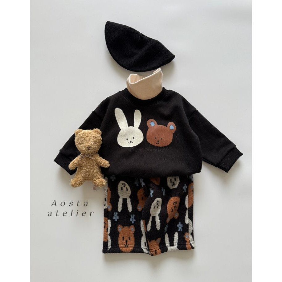 Aosta 上衣 아오스타 곰곰토토맨투맨-細節圖3