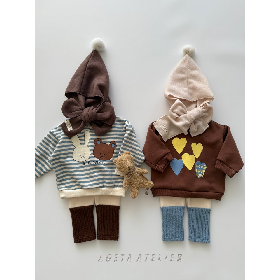 Aosta 上衣 아오스타 곰곰토토맨투맨-細節圖10