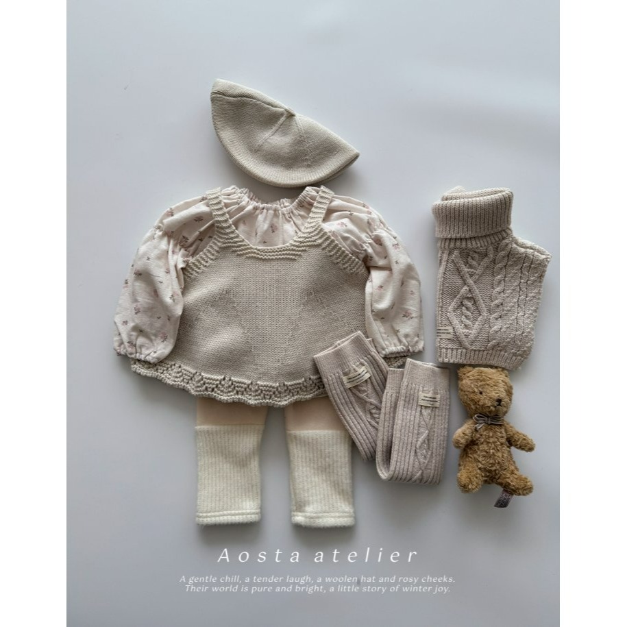 Aosta 圍巾 아오스타 니트넥워머-細節圖6