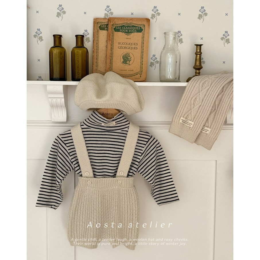 Aosta 另帶褲 아오스타 니트오버롤즈-細節圖7