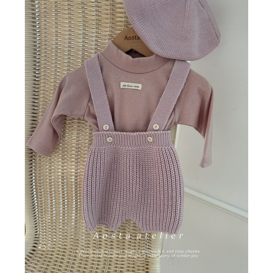 Aosta 另帶褲 아오스타 니트오버롤즈-細節圖10