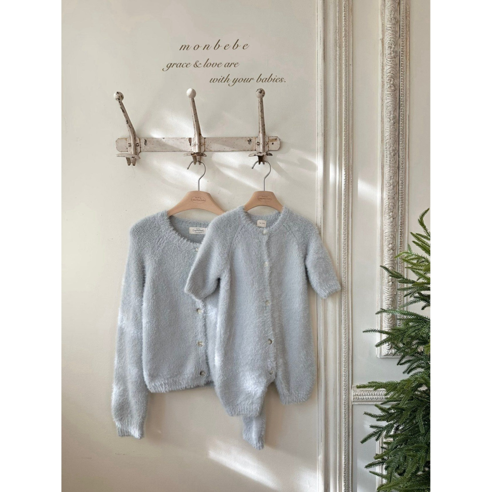 Monbebe 開襟衫 몽베베 25테디가디건엄마-細節圖4