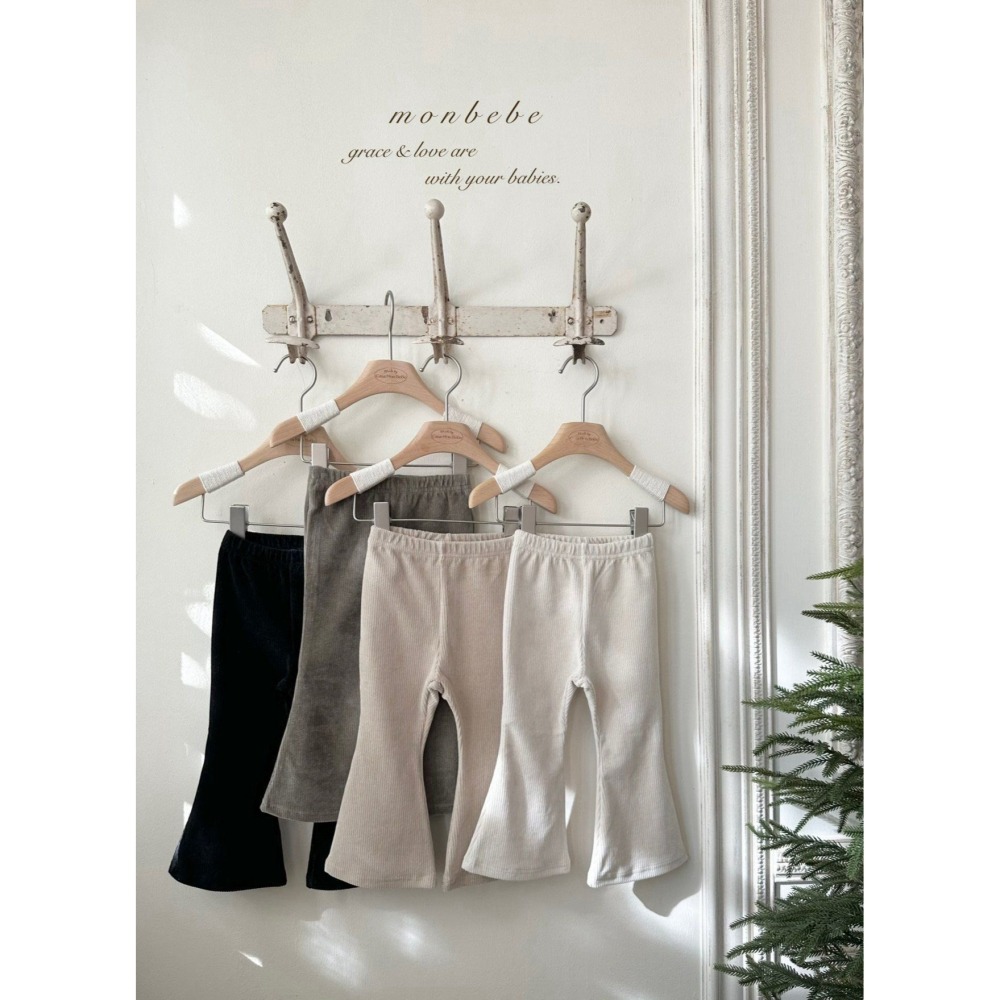 Monbebe 褲子 몽베베 골덴스판부츠컷팬츠-細節圖2