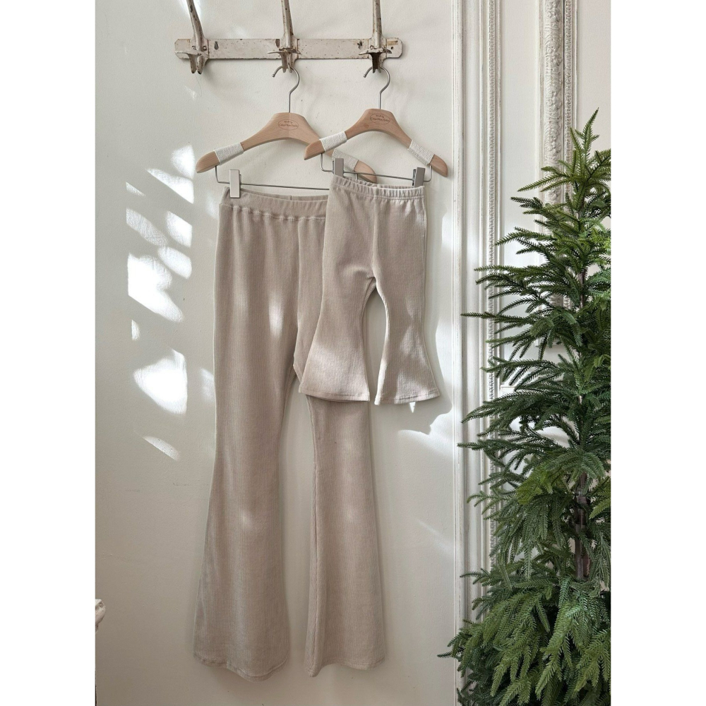 Monbebe 褲子 몽베베 골덴스판부츠컷팬츠엄마-細節圖3