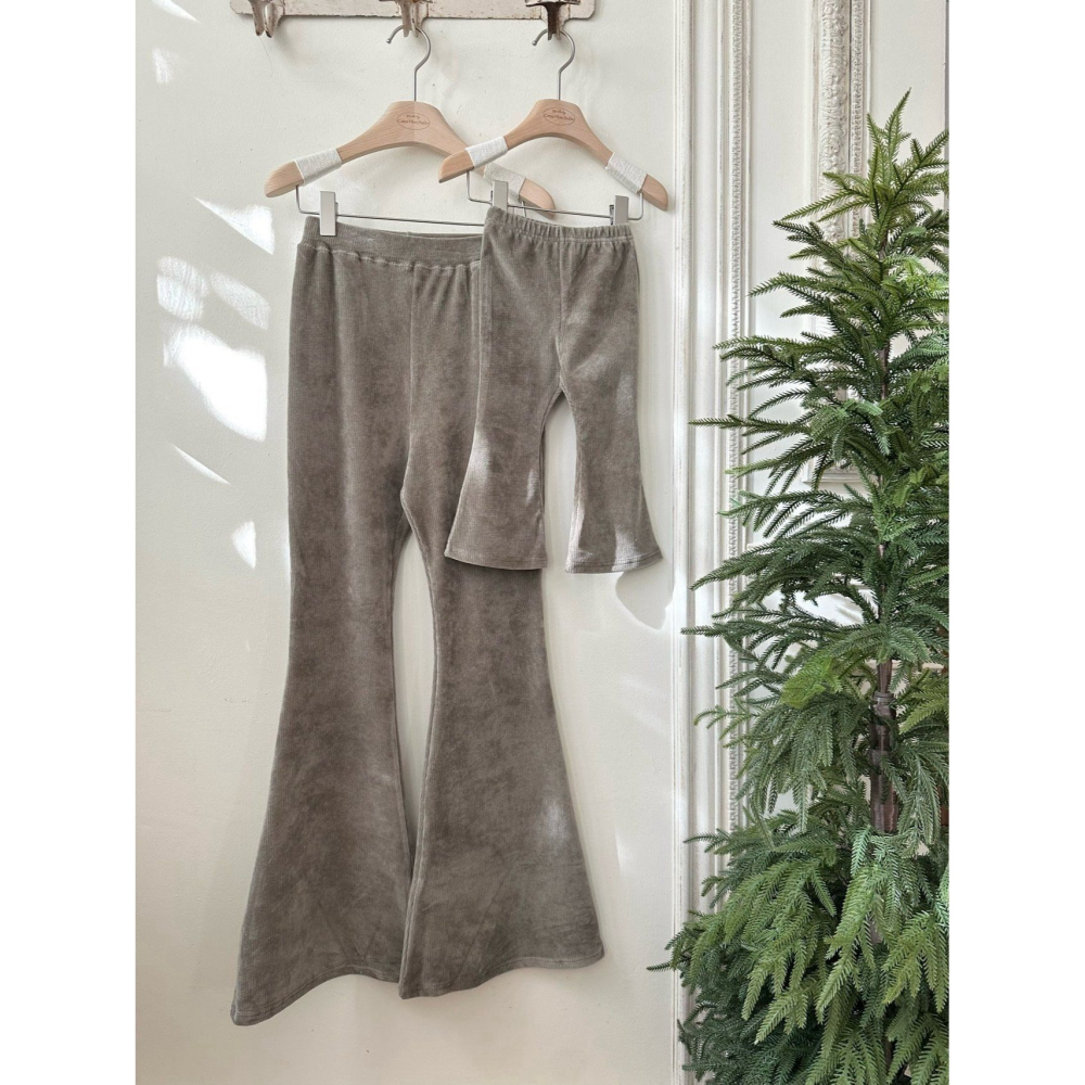 Monbebe 褲子 몽베베 골덴스판부츠컷팬츠엄마-細節圖4