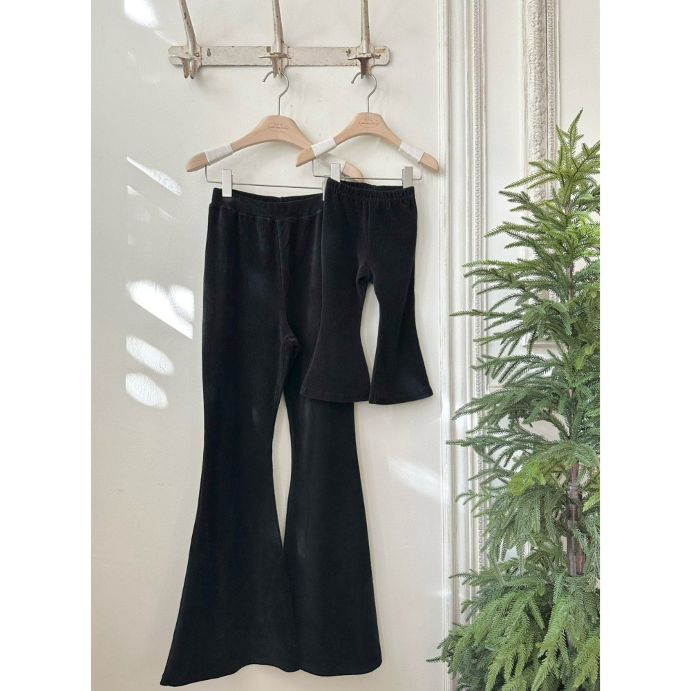 Monbebe 褲子 몽베베 골덴스판부츠컷팬츠엄마-細節圖5