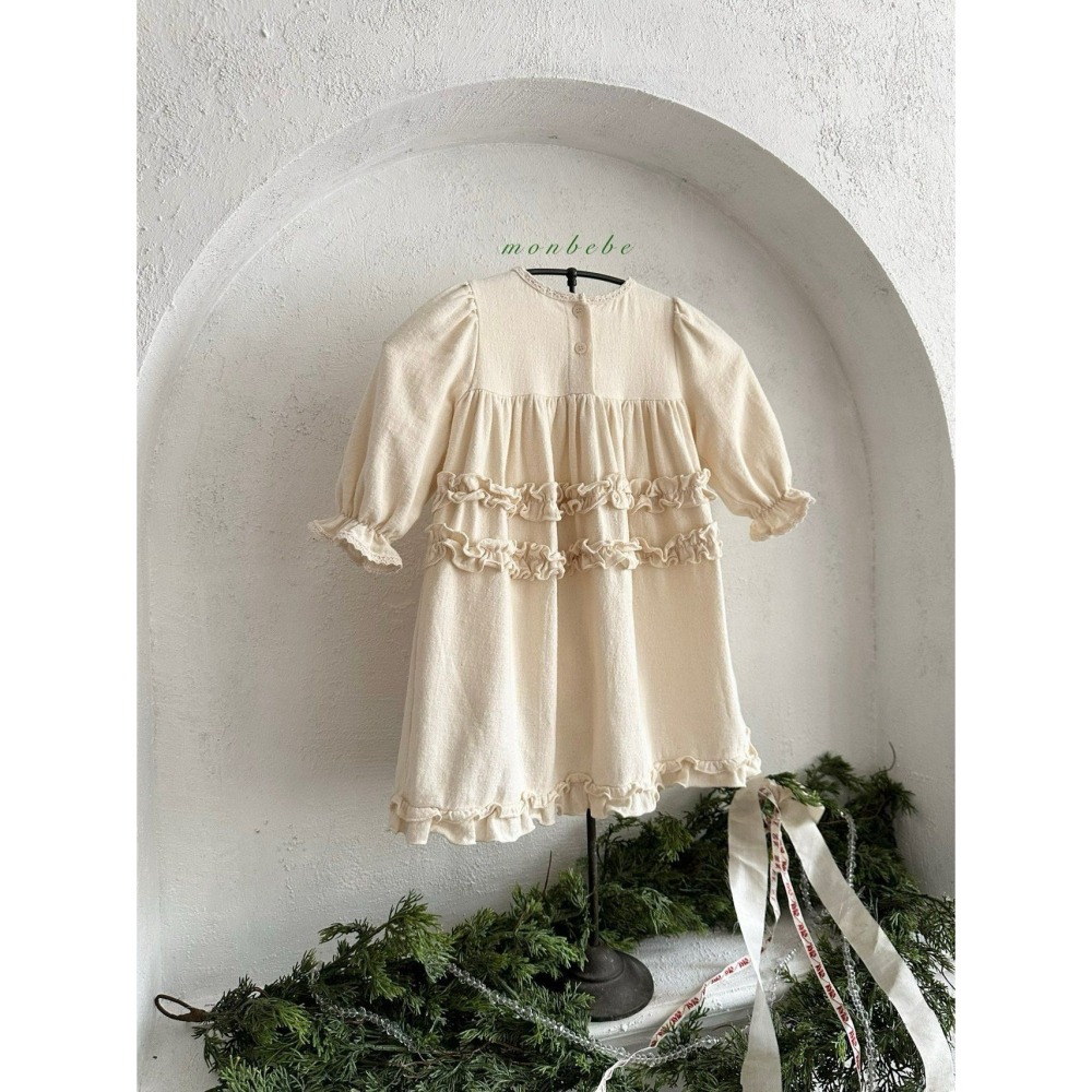 Monbebe 洋裝 몽베베 멀린프릴원피스 聖誕 크리스마스-細節圖2