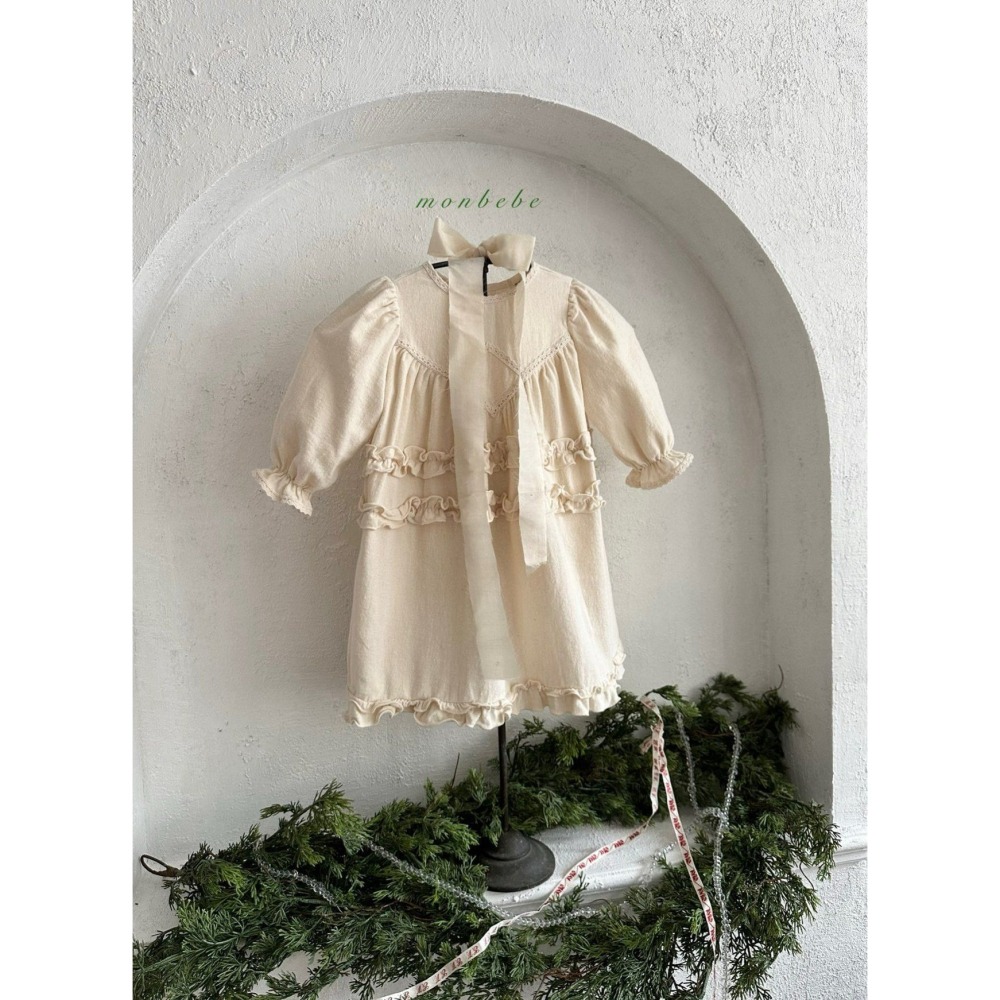 Monbebe 洋裝 몽베베 멀린프릴원피스 聖誕 크리스마스-細節圖4