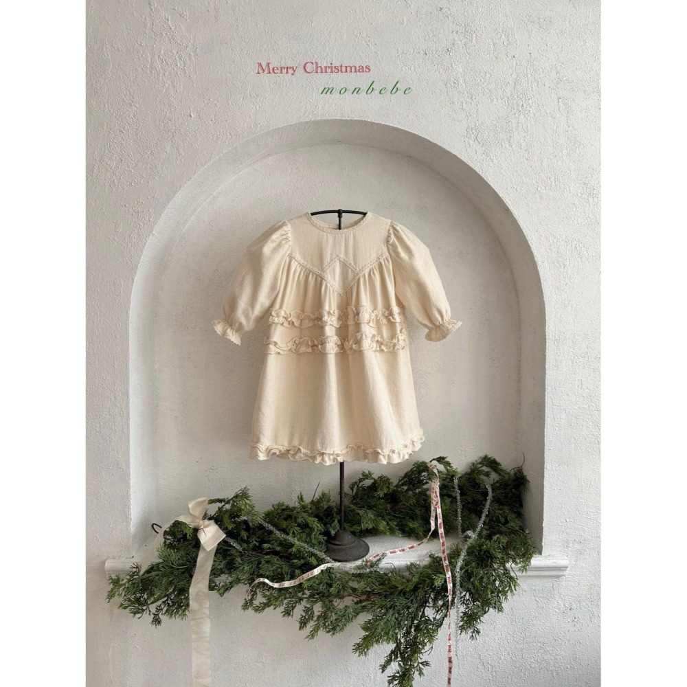 Monbebe 洋裝 몽베베 멀린프릴원피스 聖誕 크리스마스-細節圖9