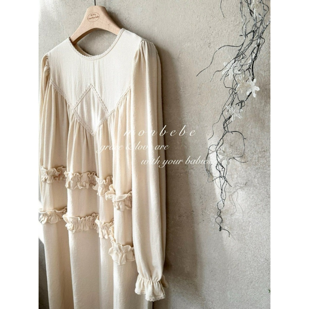 Monbebe 洋裝 Mom 몽베베 멀린프릴원피스엄마 聖誕 크리스마스-細節圖2