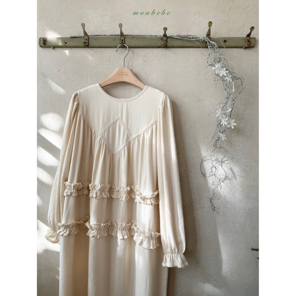 Monbebe 洋裝 Mom 몽베베 멀린프릴원피스엄마 聖誕 크리스마스-細節圖8