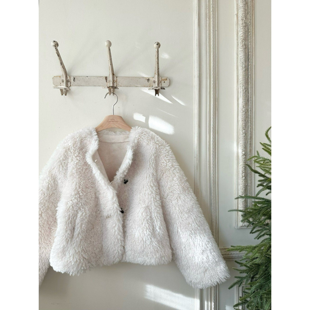 Monbebe 外套 몽베베 에코무스탕엄마-細節圖3