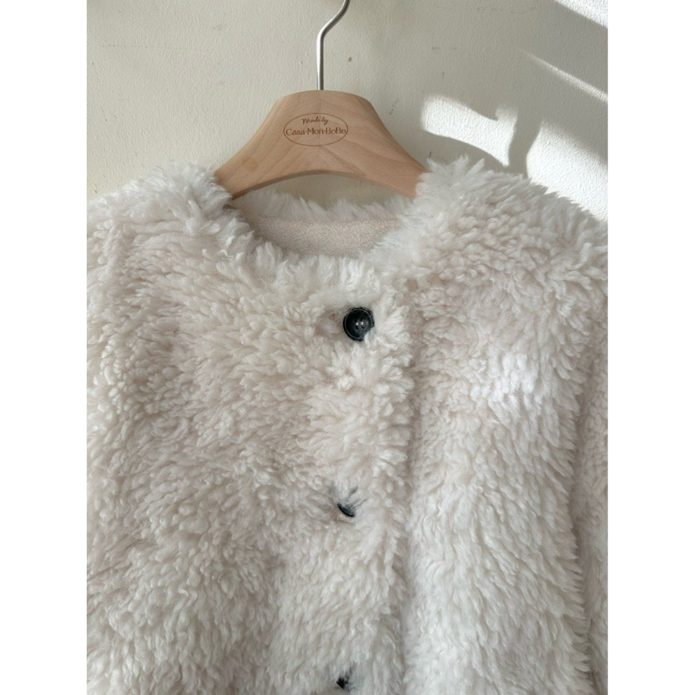 Monbebe 外套 몽베베 에코무스탕엄마-細節圖6