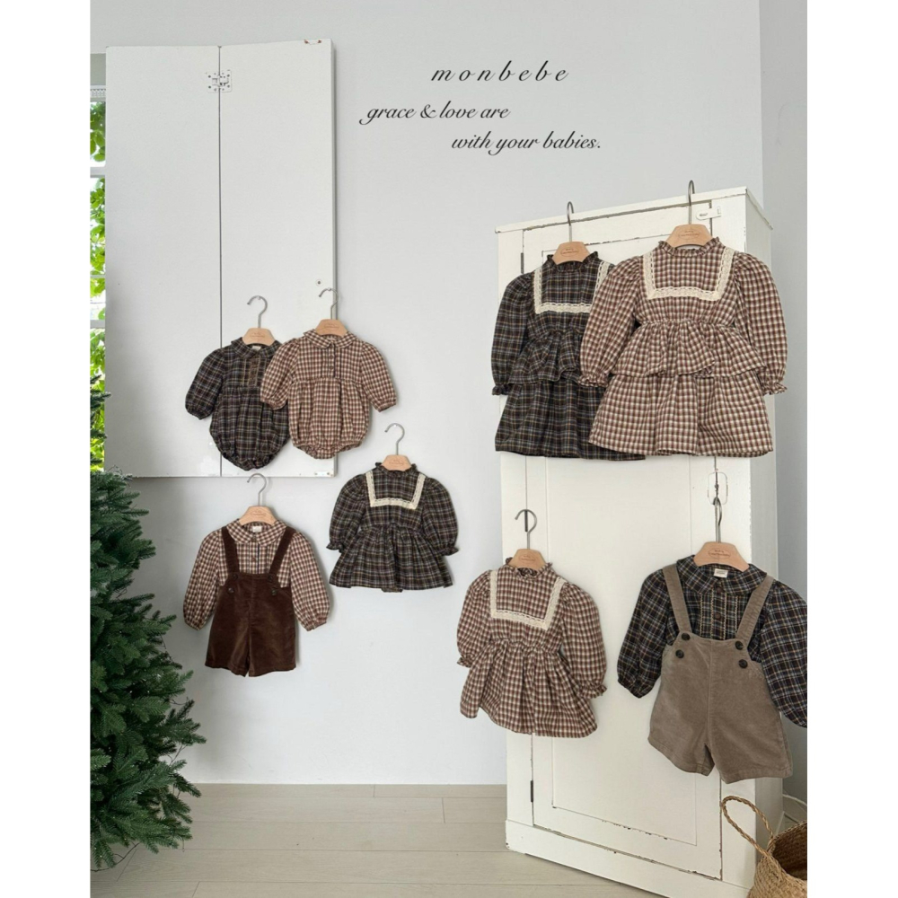 Monbebe 包屁衣 몽베베 로페체크슈트-細節圖4