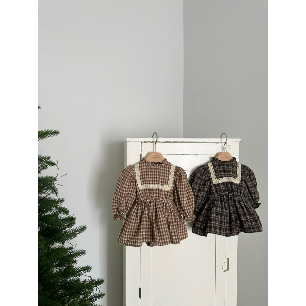 Monbebe 包屁衣 몽베베 로페체크슈트-細節圖5