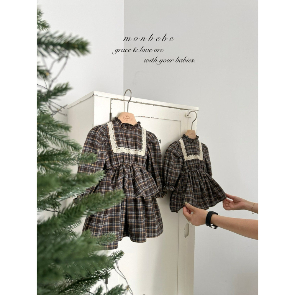 Monbebe 包屁衣 몽베베 로페체크슈트-細節圖8