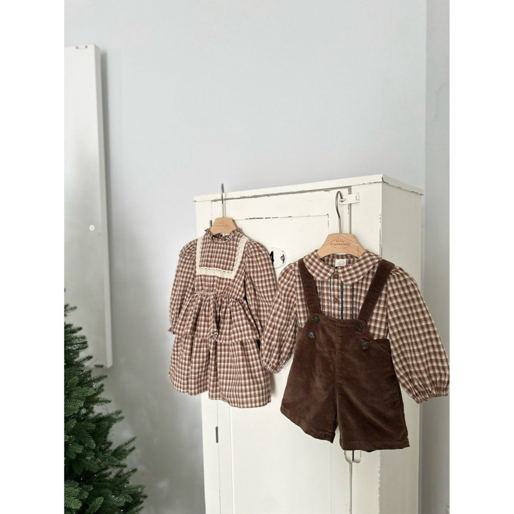 Monbebe 洋裝 몽베베 로페체크원피스-細節圖6