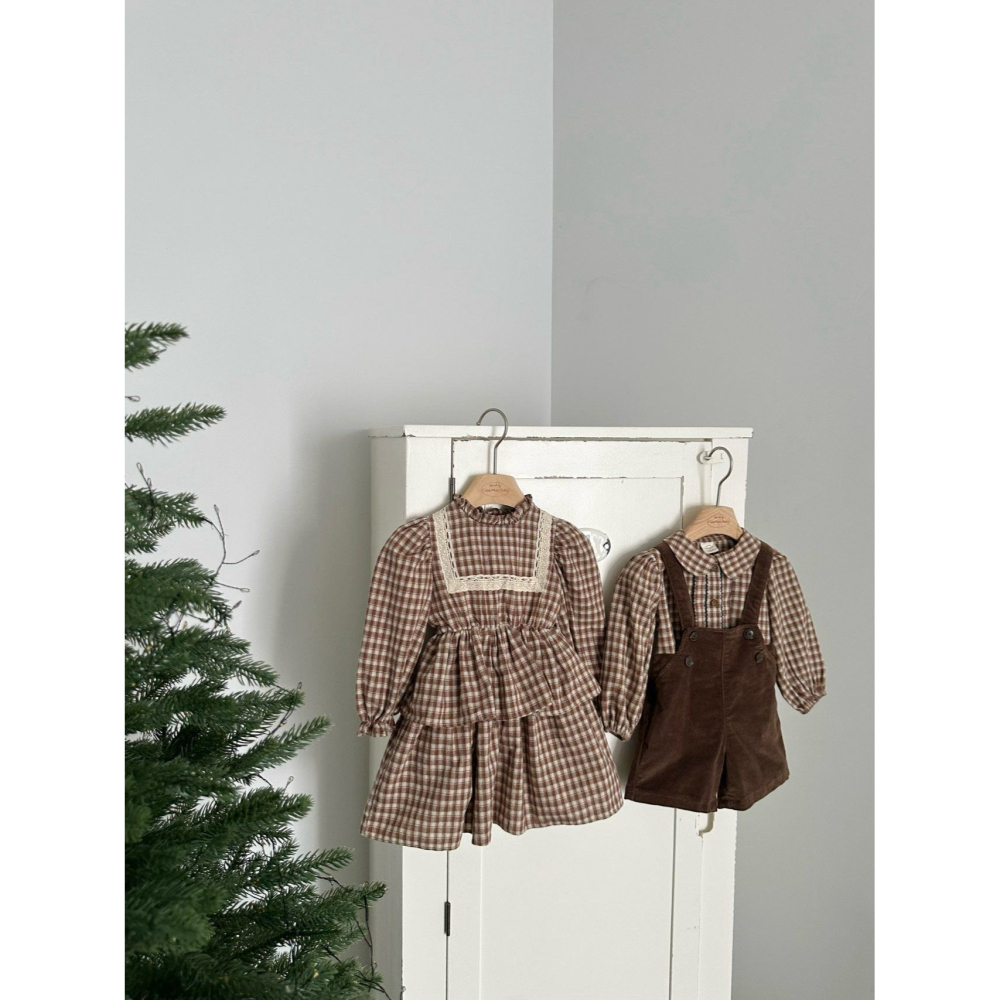 Monbebe 洋裝 몽베베 로페체크원피스-細節圖7