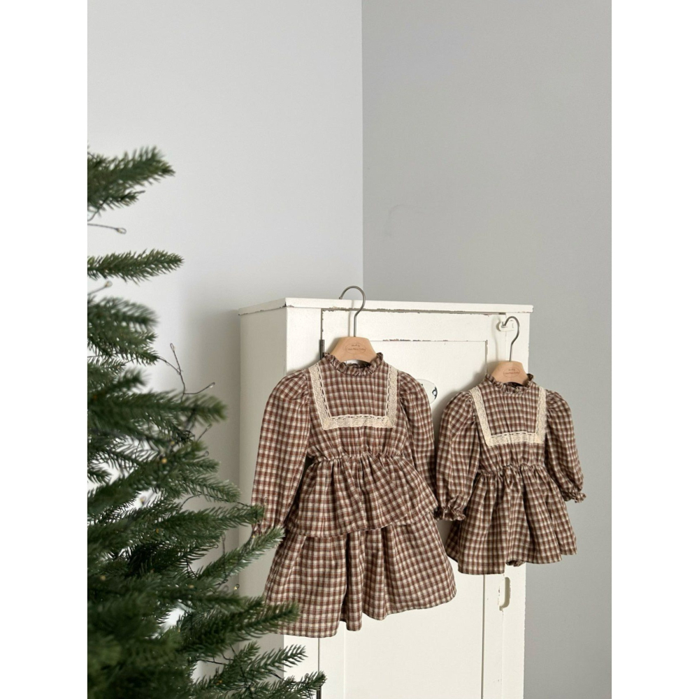 Monbebe 洋裝 몽베베 로페체크원피스-細節圖8