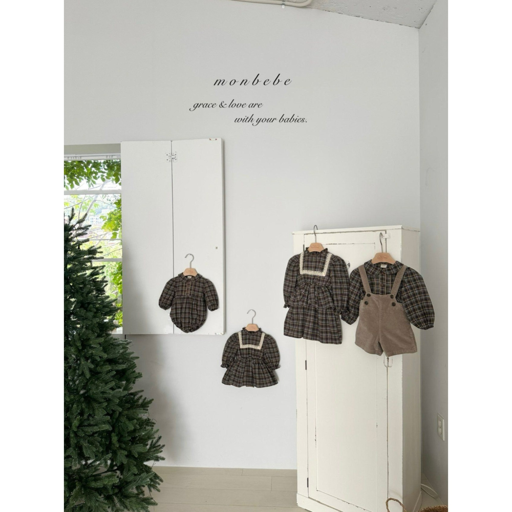 Monbebe 洋裝 몽베베 로페체크원피스-細節圖10