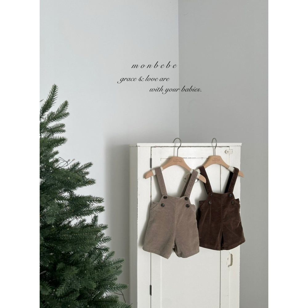 Monbebe 褲子 몽베베 몽블랑멜빵팬츠-細節圖2